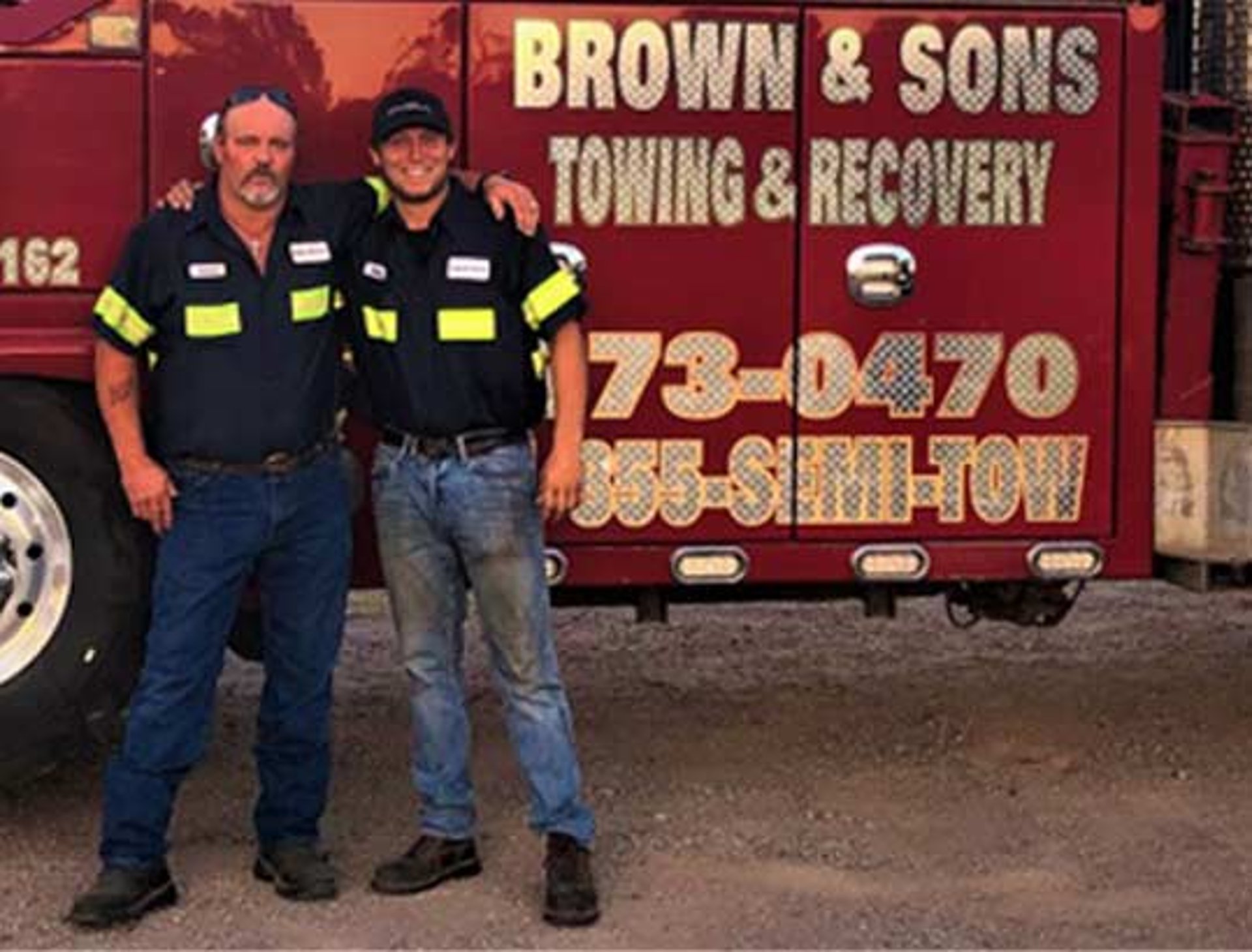 The Brown family, owners of Brown & Sons Towing & Recovery